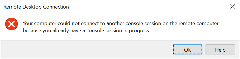 Unable to connect to local client