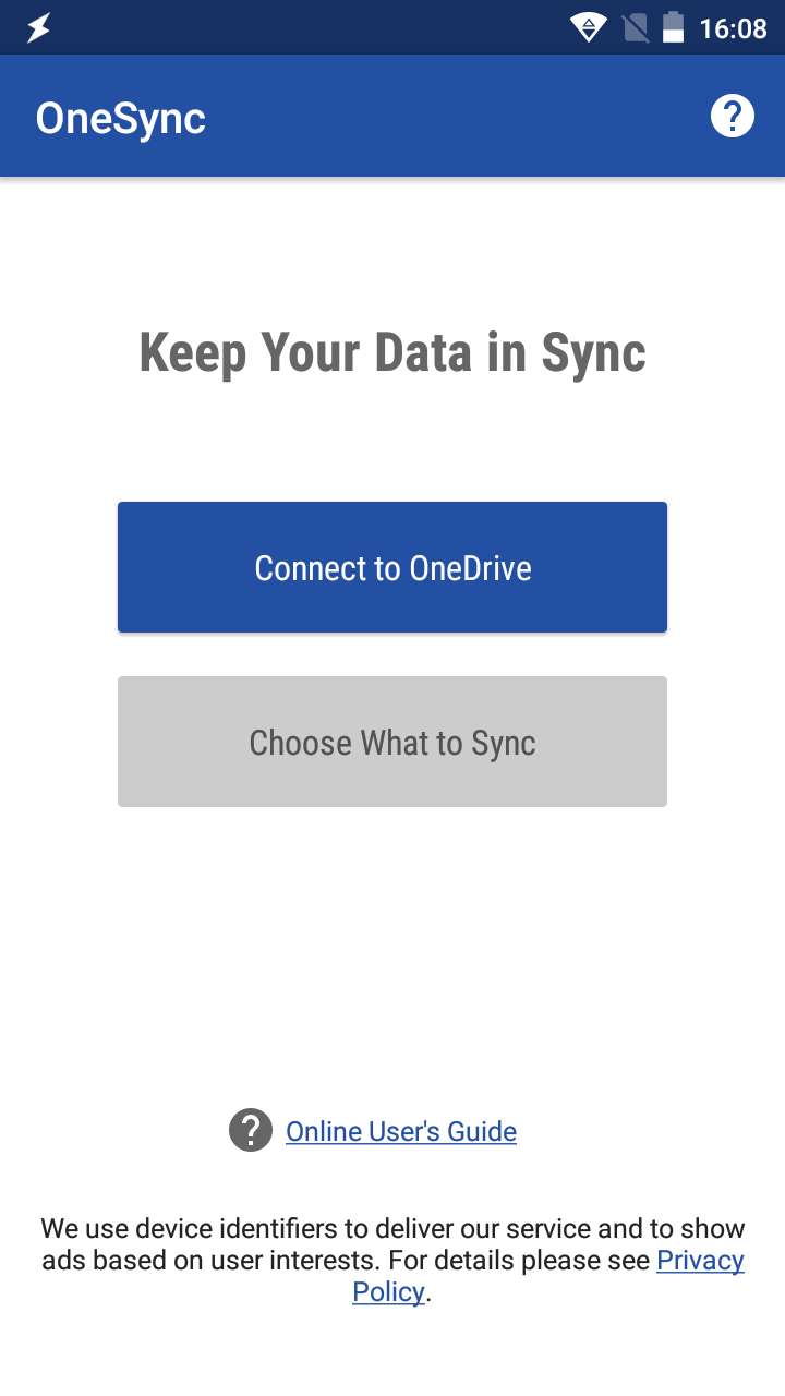 Connect OneSync to OneDrive (1/2)